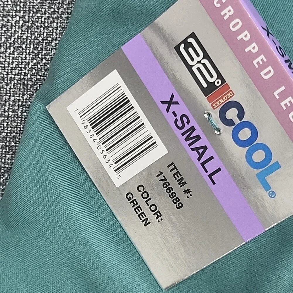 32 Degrees Cool Womens Capri Leggings Active Yoga Gym Pants X-Small Size Green - Picture 7 of 9